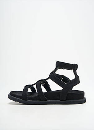 Spartiates bout ouvert talon plat jusqu'à 3cm noir VANESSA WU femme