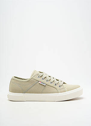 Baskets bout rond talon plat jusqu'à 3cm vert ONLY femme