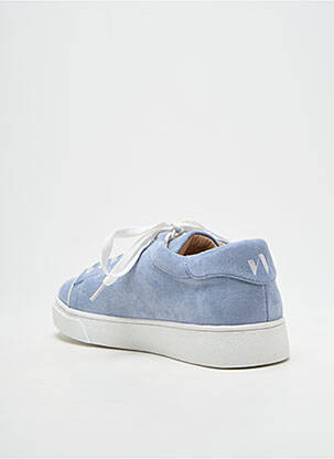 Baskets bout rond talon plat jusqu'à 3cm bleu VANESSA WU femme