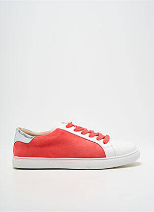 Baskets bout rond talon plat jusqu'à 3cm orange VANESSA WU femme