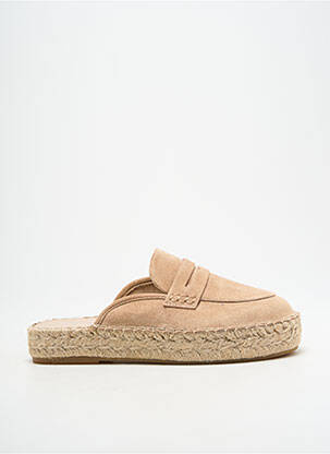 Espadrilles bout rond talon plat jusqu'à 3cm beige VANESSA WU femme