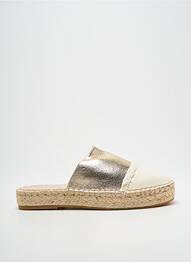 Espadrilles tissage satiné talon plat jusqu'à 3cm or VANESSA WU femme