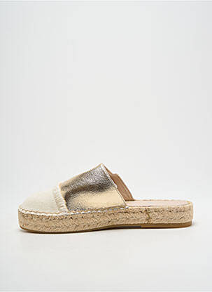 Espadrilles tissage satiné talon plat jusqu'à 3cm or VANESSA WU femme