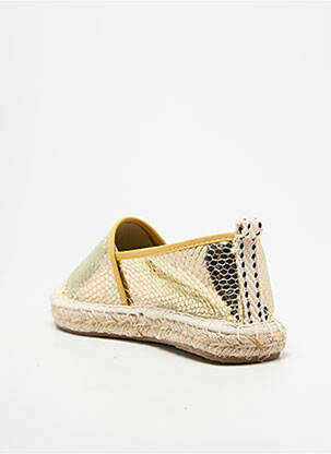 Espadrilles tissage satiné talon plat jusqu'à 3cm or ONLY femme