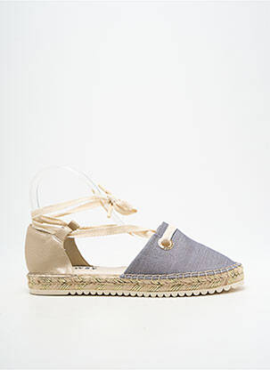 Espadrilles fermeture lacets talon plat jusqu'à 3cm or ARMISTICE femme