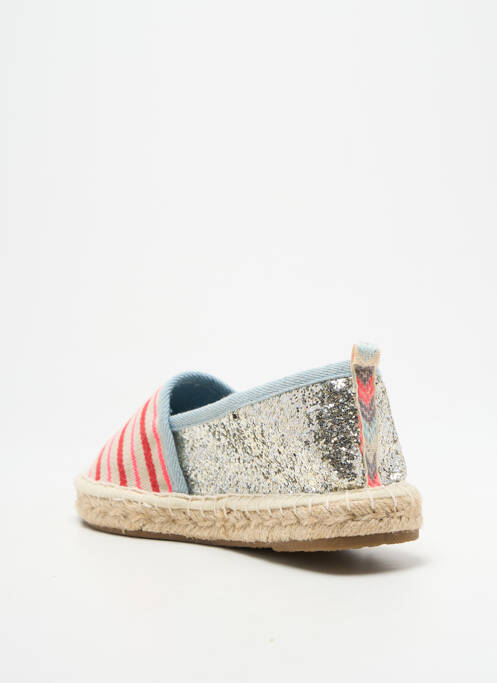 Espadrilles argent ONLY femme