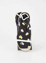 Chaussons/pantoufles bout rond bout rond noir COLLEGIEN fille