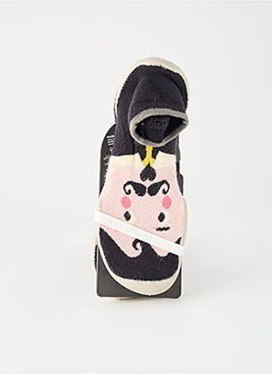 Chaussons/pantoufles bout rond bout rond noir COLLEGIEN garçon