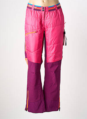 Pantalon droit stretch taille normale rose ZIENER femme