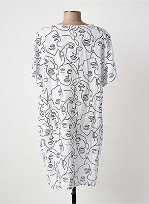 Robe courte sans manche sans manche blanc NEW COLLECTION femme