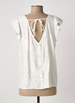 Top manches courtes manches courtes blanc MAELLE femme