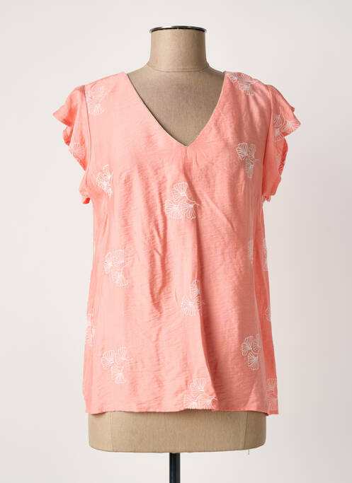 Top manches courtes manches courtes orange MAELLE femme