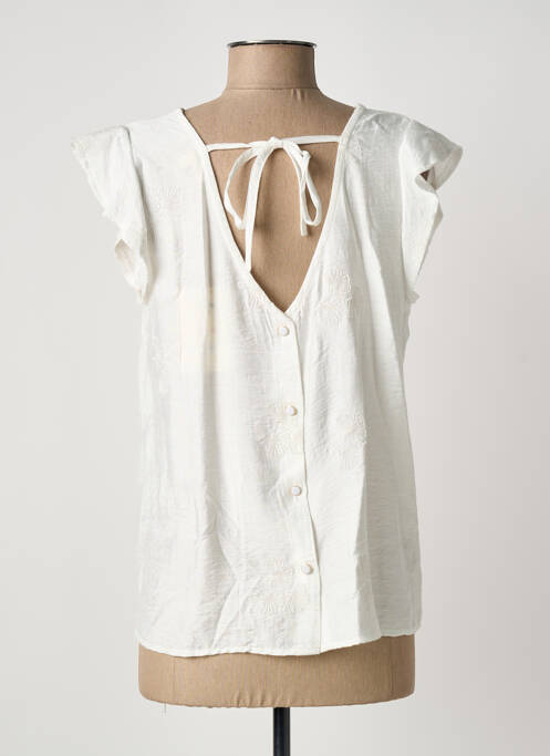 Top manches courtes manches courtes blanc MAELLE femme