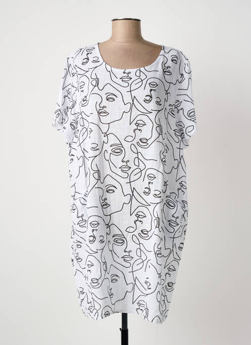 Robe courte blanc NEW COLLECTION femme