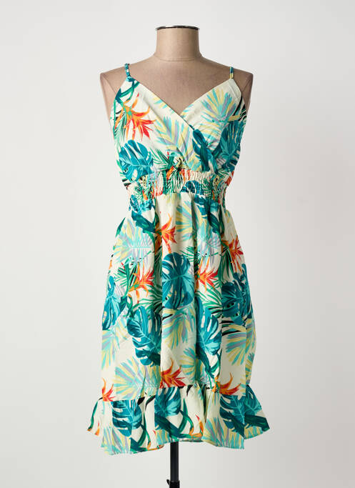 Robe mi-longue beige ELENA Z femme