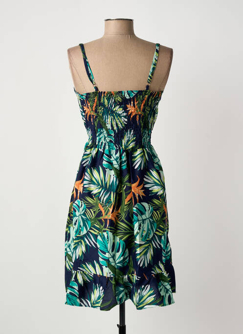 Robe mi-longue bleu ELENA Z femme