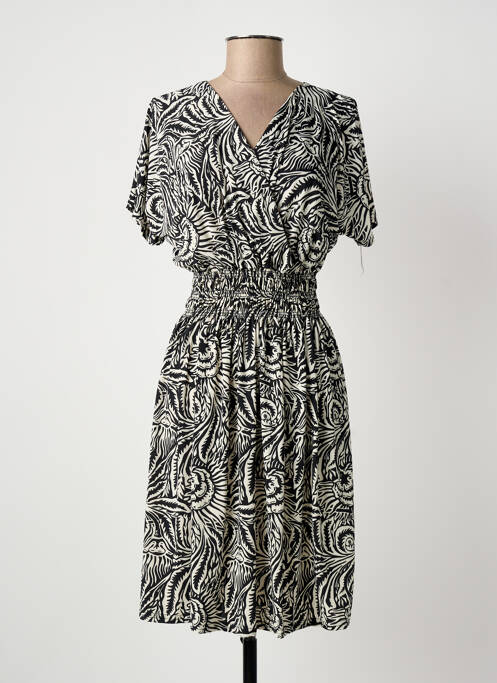 Robe mi-longue noir ELENA Z femme