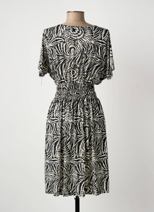 Robe mi-longue noir ELENA Z femme