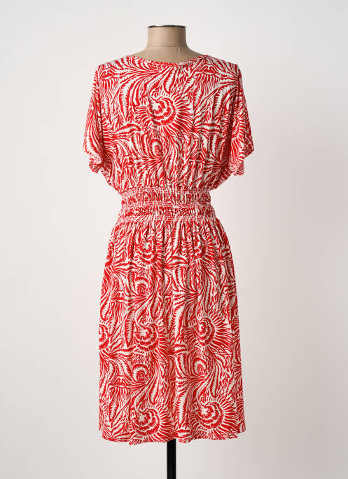 Robe mi-longue rouge ELENA Z femme