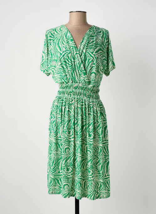 Robe mi-longue vert ELENA Z femme