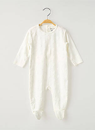 Pyjama col rond blanc DOO & BO enfant