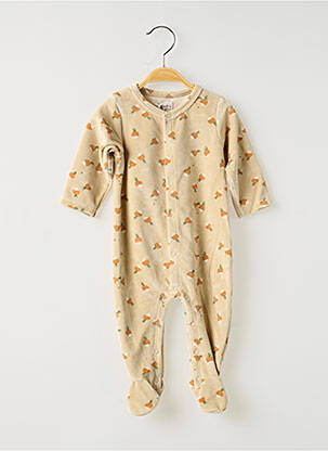 Pyjama col rond beige MOULIN ROTY enfant