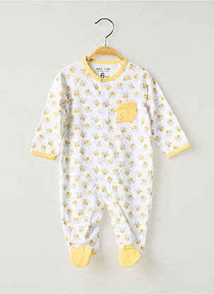 Pyjama col rond jaune DOO & BO enfant