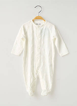 Pyjama col rond blanc DOO & BO enfant