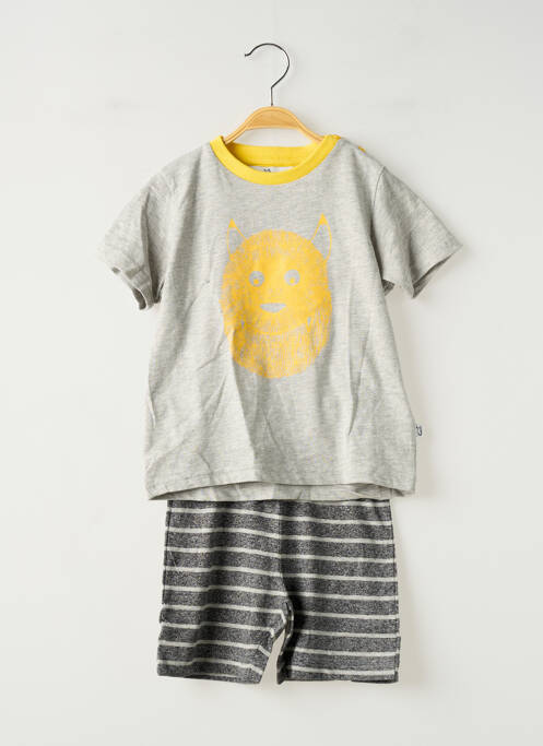 Pyjama manches courtes gris ESKIMO garcon