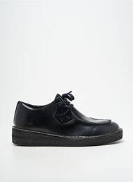 Derbies tissage satiné talon plat jusqu'à 3cm noir OSWEN femme