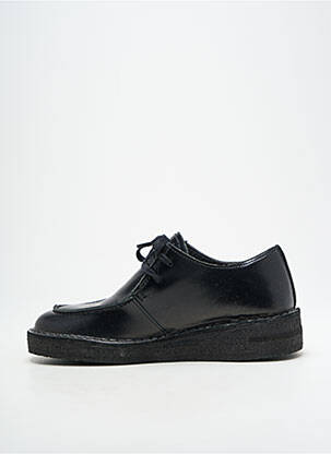 Derbies tissage satiné talon plat jusqu'à 3cm noir OSWEN femme