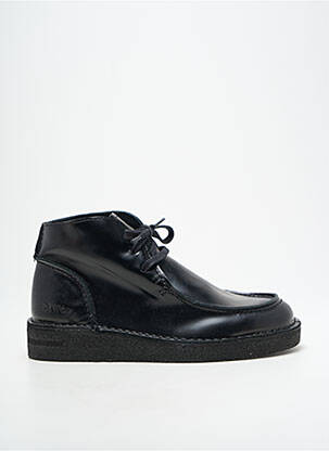 Bottines/boots matière lisse talon plat jusqu'à 3cm noir OSWEN femme
