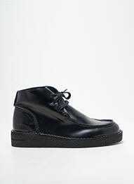 Bottines/boots matière lisse talon plat jusqu'à 3cm noir OSWEN femme