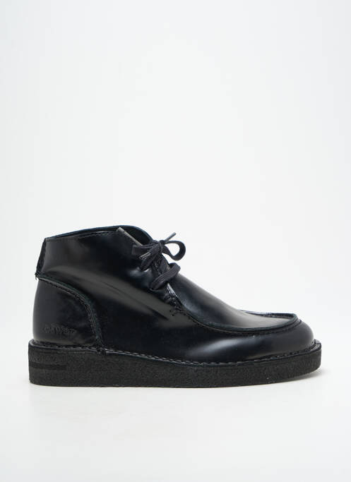 Bottines/boots matière lisse talon plat jusqu'à 3cm noir OSWEN femme