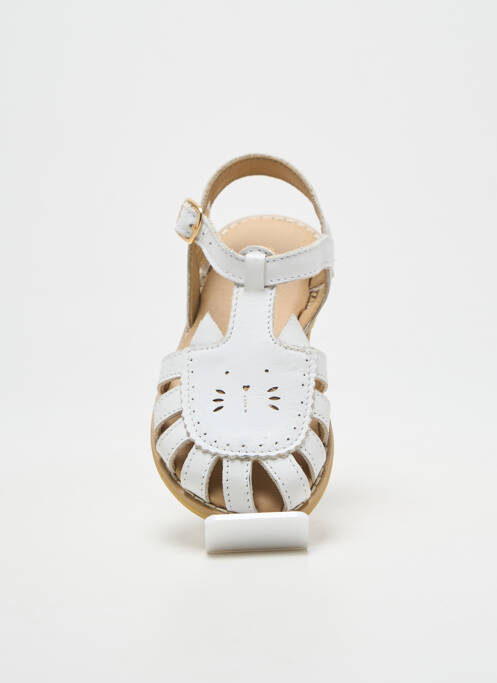 Sandales/Nu pieds blanc EMILE ET IDA fille
