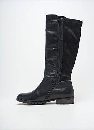 Bottes tissage satiné talon plat jusqu'à 3cm noir REMONTE femme