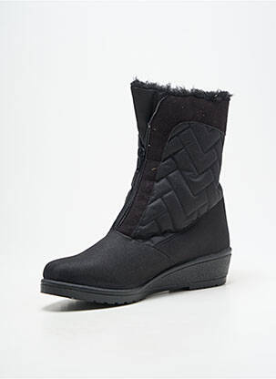 Bottines/boots fourrée talon plat jusqu'à 3cm noir SAMITEX femme