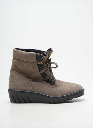 Bottines/boots fermeture zip et lacets talon plat jusqu'à 3cm gris ROMIKA femme