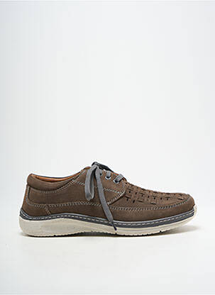 Baskets nubuck bout rond gris ARA homme