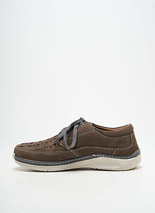 Baskets nubuck bout rond gris ARA homme