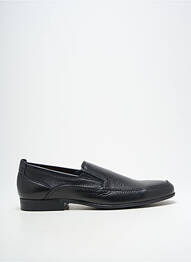Mocassins tissage satiné talon bas noir HIMALAYA homme