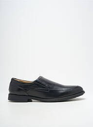 Mocassins tissage satiné chiquet noir GEVANI ER homme