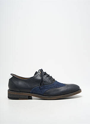 Derbies tissage satiné talon bas noir HACTER homme