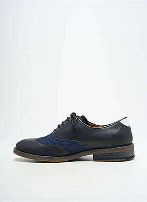 Derbies tissage satiné talon bas noir HACTER homme