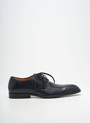 Derbies bout carré talon bas noir PELLET homme