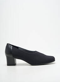 Escarpins tissage satiné talon de 4 à 6cm noir ARTIKA SOFT femme