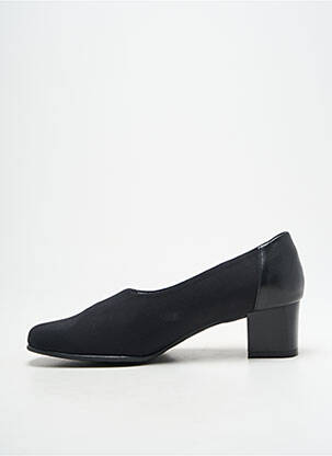 Escarpins tissage satiné talon de 4 à 6cm noir ARTIKA SOFT femme