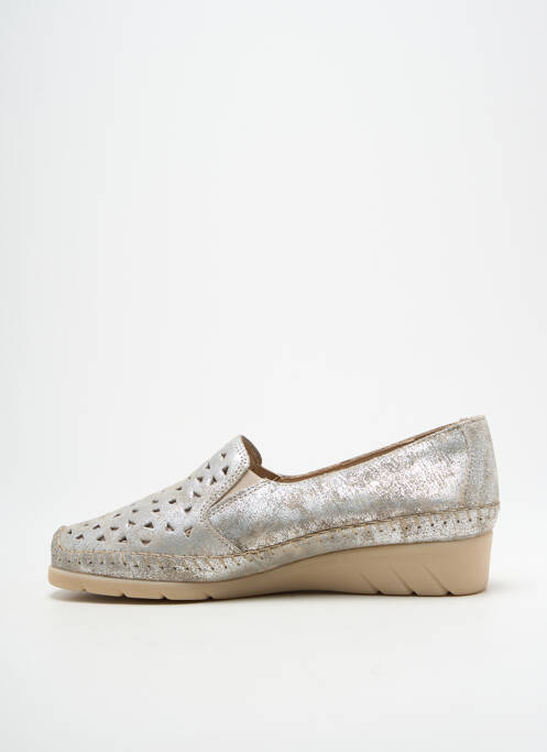 Mocassins argent LUXAT femme