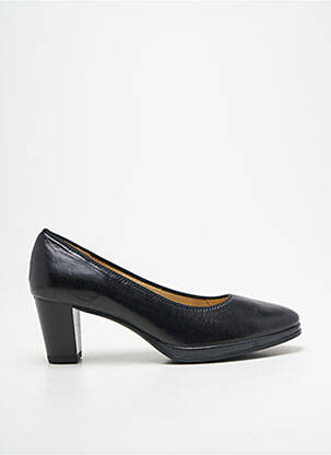 Escarpins tissage satiné talon de 4 à 6cm noir ARA femme