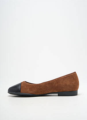 Ballerines matière lisse talon plat jusqu'à 3cm marron ARA femme
